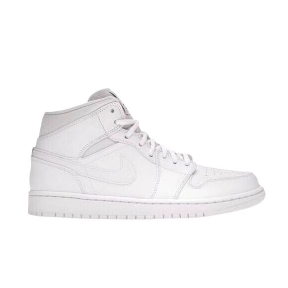NIKE Air Jordan 1 Retro Mid \'White\' Sneakers Size 11 main image 9